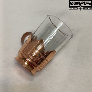 لیوان گالش مس و شیشه سایز 1 مدل ستار 21 |
