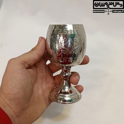 گیلاس مسی آبکاری کروم سایز ۲ مدل ساسی 13 |