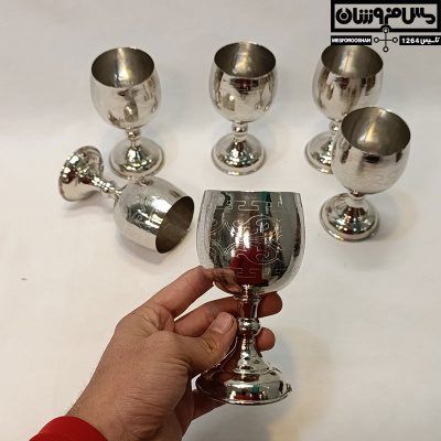گیلاس مسی آبکاری کروم سایز ۳ مدل ساسی 17 |