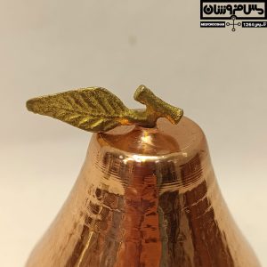 قندان مسی گلابی قرمز مدل گلاب 5 |