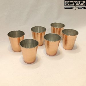 لیوان مسی ست ۶ تایی مدل کوهرنگ 3 |