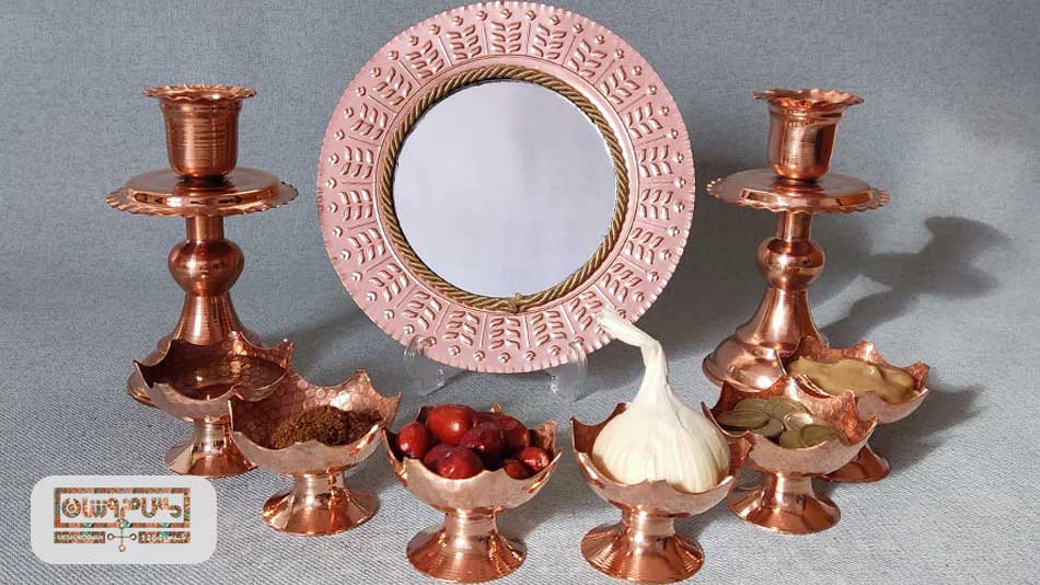 ایده چیدمان سفره هفت سین ظروف مسی 3 ایده چیدمان سفره هفت سین ظروف مسی ایده چیدمان سفره هفت سین مسی تولید و فروش تخصصی انواع شمش مسی، فلزات رنگین، محصولات صنعتی و ظروف مسی. 3 ایده چیدمان سفره هفت سین ظروف مسی هفت سین مسی