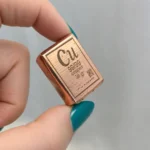 شمش مسی خالص 50 گرمی بارکد دار مدل مستطیلی
