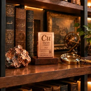 شمش مس 99/99% | 50 گرمی | مس فروشان 2 شمش مس 99/99% | 50 گرمی | مس فروشان 9999 percent pure copper ingot 50g decor gift تولید و فروش تخصصی انواع شمش مسی، فلزات رنگین، محصولات صنعتی و ظروف مسی. 2 شمش مس 99/99% خرید شمش مس 99/99% خالص 50 گرمی مناسب هدیه دکوری