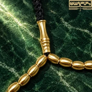 تسبیح برنجی مدل حرم روی سرامیک